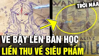 Vẽ NGUỆCH NGOẠC lên chiếc bàn, nam sinh thu về SIÊU PHẨM khiến dân mạng TRẦM TRỒ | Tin Nhanh 3 Phút