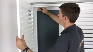 Quick and easy way to fit shutters - no drilling needed!