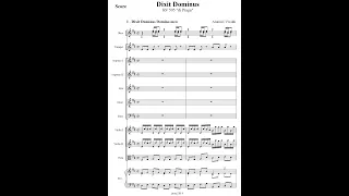 DIXIT DOMINUS in D major (RV 595) by Antonio Vivaldi {Audio + Full score}