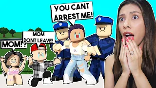 I Got ARRESTED INFRONT OF MY KIDS! *QUARANTINE DAY 2*- Roblox (Bloxburg Roleplay)