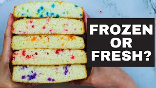 Does freezing cakes make them dry?