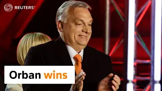 Viktor Orban declares victory in Hungary election