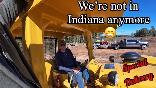 Epic 4 day trucking adventure with Kevin, many stops including dropping off ​@letsdig18 new dozer