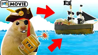 Хомяк Пират эп.1 - Пиратский корабль 🏴‍☠️ Хомура Хам Питомцы