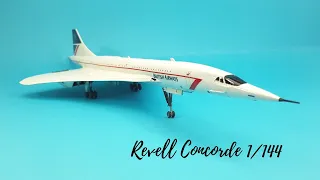 Building a small Concorde British Airways plastic model (Revell 1/144 kit)