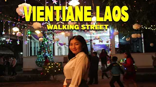 Exploring Vientiane's Walking Street