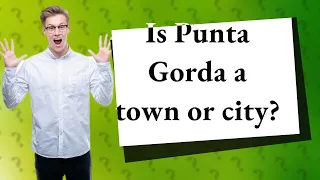 Is Punta Gorda a town or city?