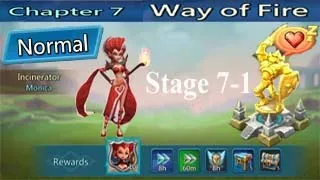 Lords Mobile :--  Normal Chapter 7 Way of Fire Stage 7  - 1