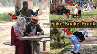 Fake Snake Prank Real Funniest Video On Public Part 2 | By Pendo Brand Tv