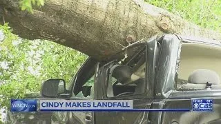 Tropical Storm Cindy dumps rain on Gulf states