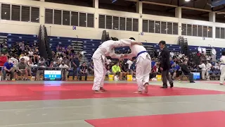 132: Kekoa Young (Punahou) vs. Darieus Pavao (Kamehameha), ILH Judo final, 4-29-2022