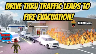 Greenville, Wisc Roblox l Drive Thru Traffic Jam Fire Evacuation RP