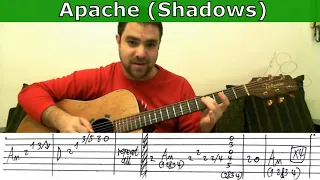 Tutorial: Apache (Shadows) - Fingerstyle Guitar w/ TAB