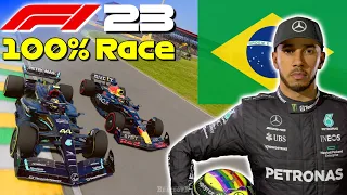 F1 23 - Let's Make Hamilton An 8x World Champion #23: 100% Race Brazil