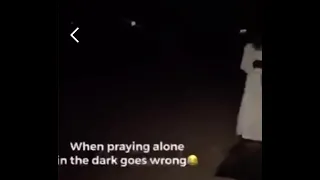 When praying alone goes wrong 🤣😨