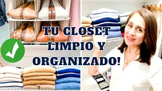 COMO LIMPIAR Y ORGANIZAR EL CLOSET! Tips de Experta en Limpieza