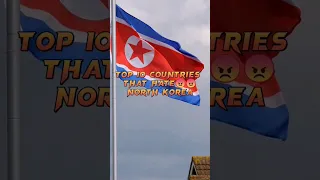top10 Countries that Hate north korea #shorts
