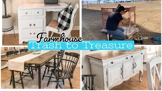 Trash to Treasure | Farmhouse Furniture Transformation