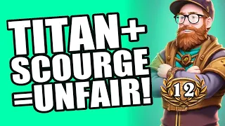 TITAN + Scourge  = UNFAIR!! 12 wins  - Full Run - Hearthstone Arena