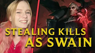 SOLARI STEALS ALL KILLS AS SWAIN IN LEAGUE OF LEGENDS