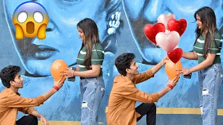 Romantic Balloons 🎈 Proposing Prank On Cute Girls 😍| Epic Reaction 🔥| Classy Subhash