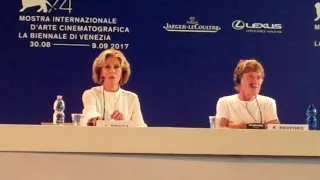 Jane Fonda & Robert Redford Press Conference Venice 2017