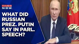 Russian President Vladimir Putin Addresses Parliament | Russia-Ukraine War | World News |Latest News