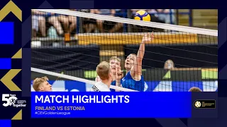 Highlights | Finland vs. Estonia - CEV Volleyball European Golden League 2023