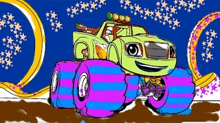 Blaze and the Monster Machines Coloring Book Learn Colors Coloring Pages