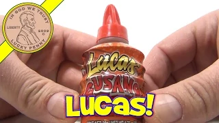 Lucas Gusano Tamarind Flavor Hot Liquid Candy - Mexican Candy Tasting