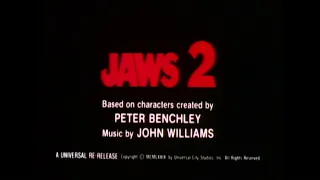 Les Dents de la mer 2ème partie  (Jaws 2 - 1978) - Bande annonce d'époque #1 HD VOST