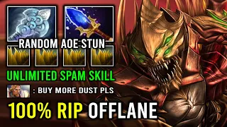 WTF Endless Spam Skill Wind Waker + Aghanim Random AoE Stun Sand King 100% Deleted Offlane Dota 2
