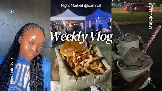 Weekly Vlog ✨| New hairstyle,dermatologist appointment + The Night Market @Carnival City.