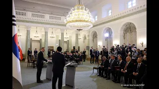 Pałac Prezydencki | Spotkanie z mediami Prezydenta RP i Prezydenta Republiki Korei