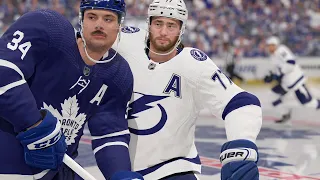 Toronto Maple Leafs vs Tampa Bay Lightning - NHL Playoffs 5/4/22 Full Game 2 Highlights - NHL 22 Sim