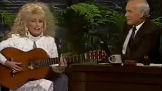 Dolly Parton singing to Johnny Carson (1989)