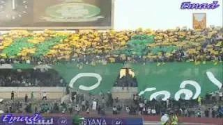 لقطات لجمهور اهلي طرابلس في مباراته مع الصفاقسي