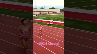 Leimya Palomares is  TOO FAST for her heat | 7th grade 400M Track Star | #trackandfield