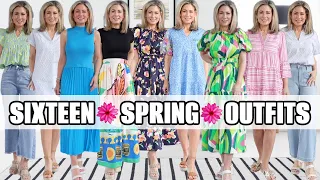 SIXTEEN 🌼 SPRING OUTFITS🌼 | Everyday + Dressy Options