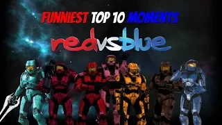 Top 10 Funniest Red vs Blue Moments [2017]