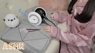 [ASMR] PILO Review & Ear Tapping, Cleaning / Whispering：音が流れる神枕で快眠ライフ😴耳タッピング,梵天耳かき