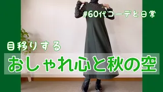 【60代コーデ65】ユニクロリアル秋コーデ/秋のパンツコーデもやってみたよ/64歳の日常