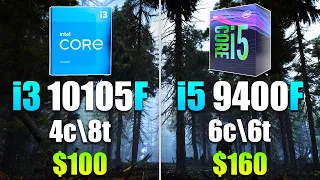 i3 10105F vs i5 9400F  RX 570 4GB – Test in 8 Games