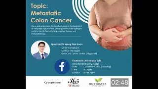 23 Jan 2021 FB Live Health Talk - Metastatic Colon Cancer