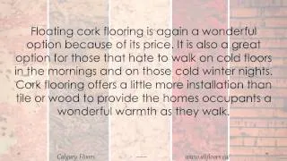 What is a Floating Cork Floor?