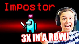 I WAS IMPOSTOR 3 TIMES IN A ROW!! | JKREW GAMING