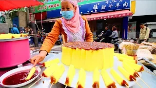 Chinese Street Food in Xi'an - MUSLIM Street Food in China + INCREDIBLE Chinese Food Market (HALAL)