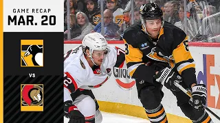 GAME RECAP: Penguins vs. Senators (03.20.23) | Wildcard Battle in Pittsburgh