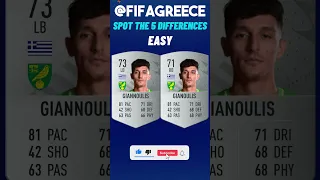 SPOT THE DIFFERENCES FIFA CARDS