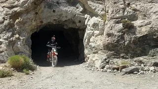 Dirt bike - inside an abandoned mine